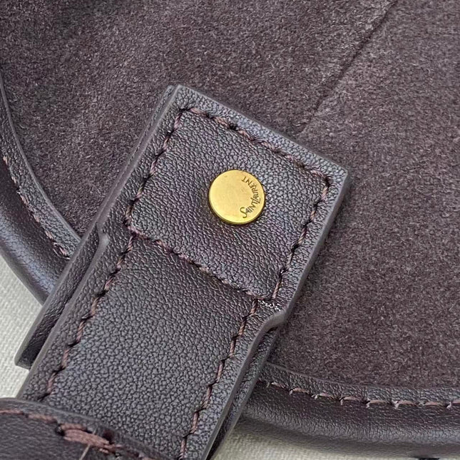 YSL 26S MOMBASA HOBO BAG MEDIUM IN BROWN CHOCOLATE CALFSKIN
