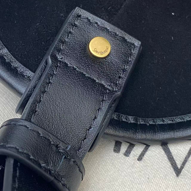 YSL 26S MOMBASA HOBO BAG MEDIUM IN BLACK CALFSKIN