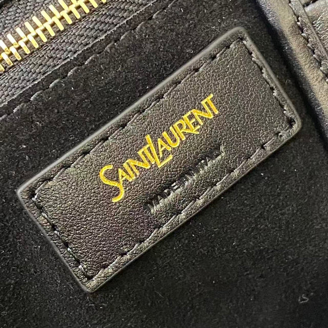 YSL 26S MOMBASA HOBO BAG MEDIUM IN BLACK CALFSKIN