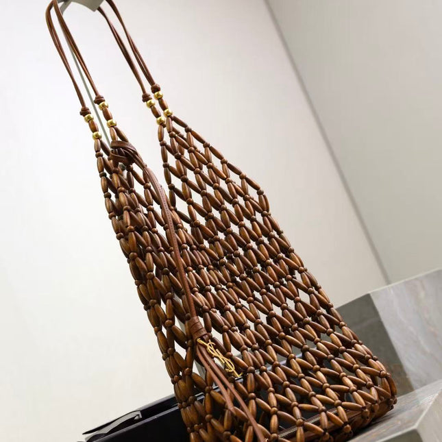 YSL 26S SUPPLE BUCKET IN WOOL BEADS