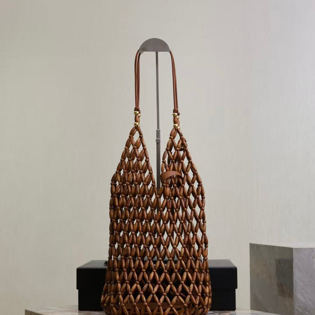 YSL 26S SUPPLE BUCKET IN WOOL BEADS
