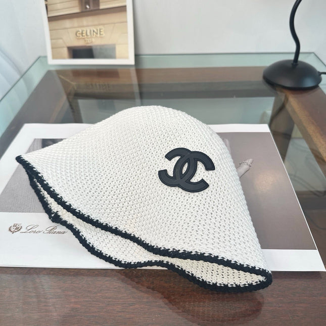 KNITTED BUCKET HAT IVORY 16526