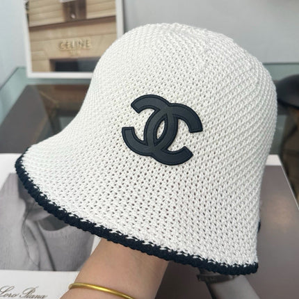 KNITTED BUCKET HAT IVORY 16526