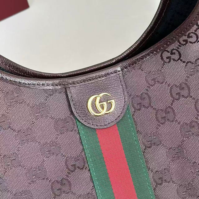 GUCCI GIGLIO LARGE TOTE BAG 60 IN BROWN GG CANVAS