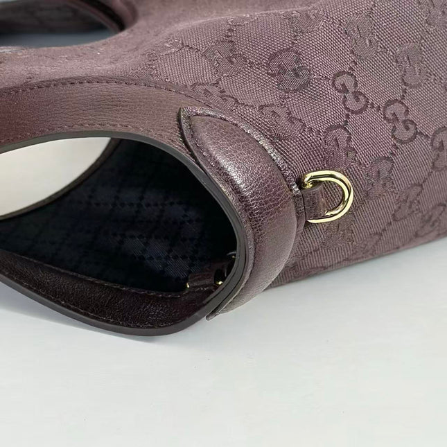 GUCCI GIGLIO LARGE TOTE BAG 60 IN BROWN GG CANVAS