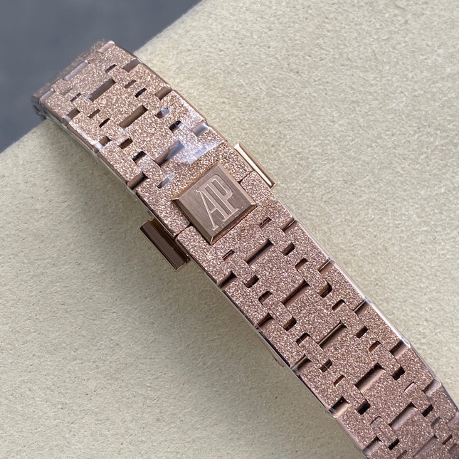 AUDEMARS PIGUET 26S ROYAL OAK MINI WATCH IN ROSE GOLD STAINLESS STEEL