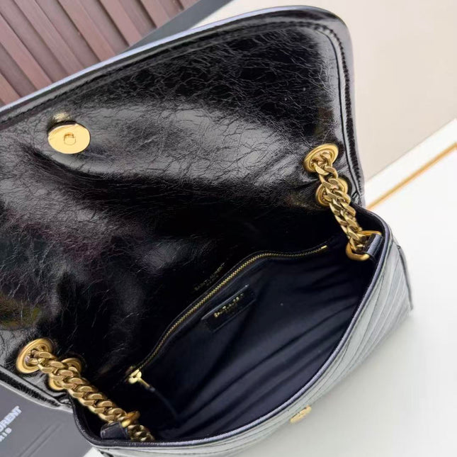 YSL 26S NIKI MEDIUM IN BLACK VINTAGE LEATHER