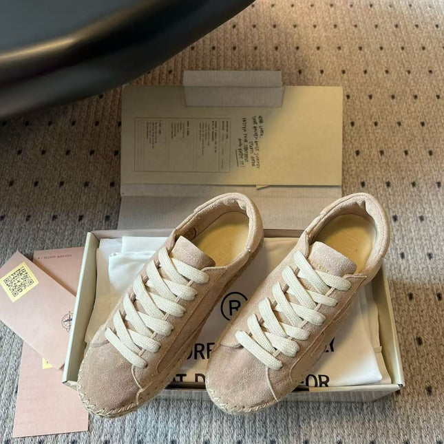 GOLDEN GOOSE 26S VINTAGE SNEAKER IN CREAM BEIGE SUEDE