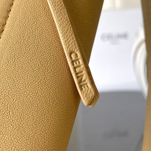 CELINE 26S LITTLE HALFMOON SOFT 25 IN BEIGE LAMBSKIN 8626