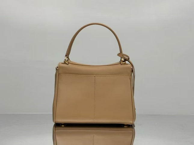 RODEO MEDIUM BAG 22 IN CAMEL BEIGE SMOOTH CALFSKIN GOLD HARDWARE