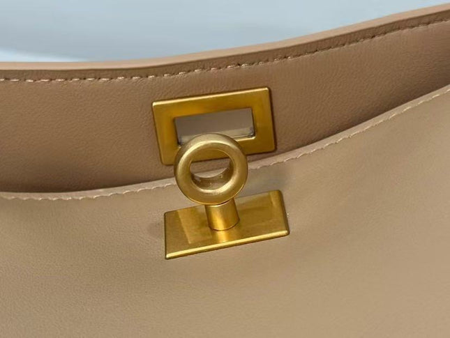 RODEO MEDIUM BAG 22 IN CAMEL BEIGE SMOOTH CALFSKIN GOLD HARDWARE