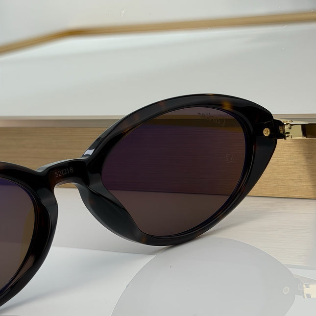 CARTIER 26S OVAL SUNGLASSES IN BROWN TORTOISE ACETATE AND GOLD METAL