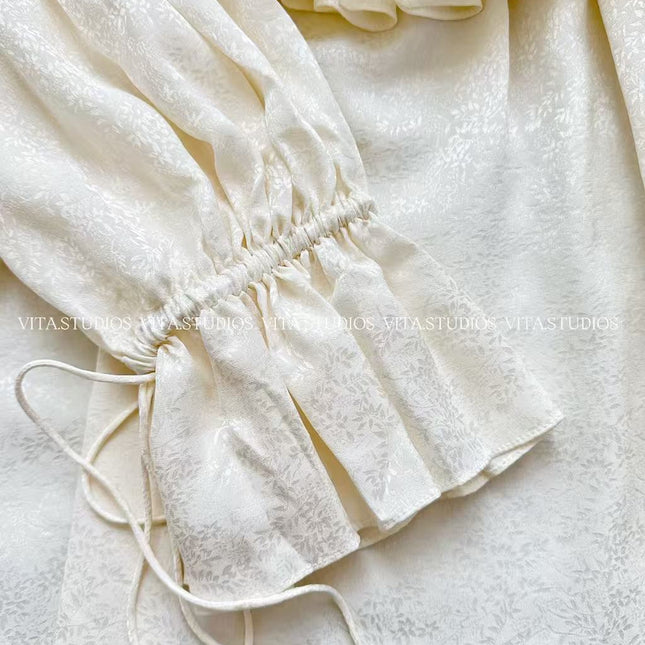 CHLOE ELEGANT PLEATED CASCADING BLOUSE STYLE 7426