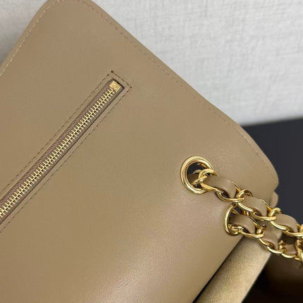 CHANEL 26 CLASSIC FLAP IN BEIGE SUEDE 30726