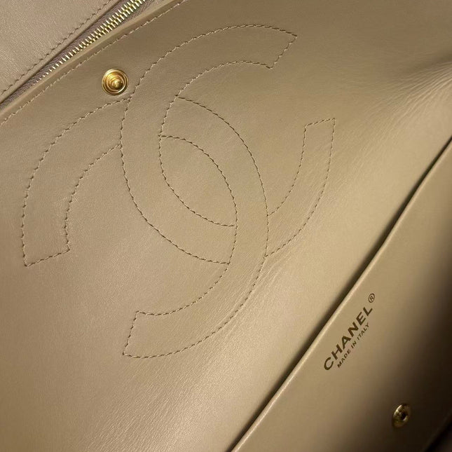 CHANEL 26 CLASSIC FLAP IN BEIGE SUEDE 30726