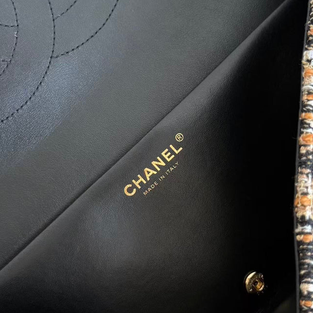 CHANEL 26S CLASSIC FLAP BAG IN LEOPARD TWEED