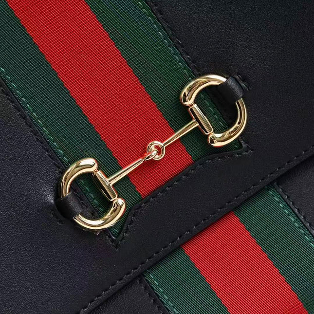 GUCCI 26S PAPARAZZO MEDIUM TOP HANDLE BAG IN BLACK CALFSKIN