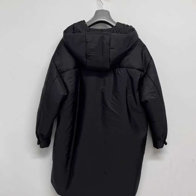 PRADA 26S HOODED PARKA IN BLACK RE-NYLON