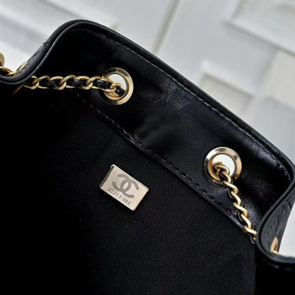 CHANEL 26S HOBO BAG 30 IN BLACK CAVIAR CALFSKIN GOLD HARDWARE PREMIUM VERSION