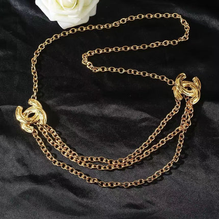 CHANEL 26S GOLD-TONE CHAIN STRAP WITH CC LOGO