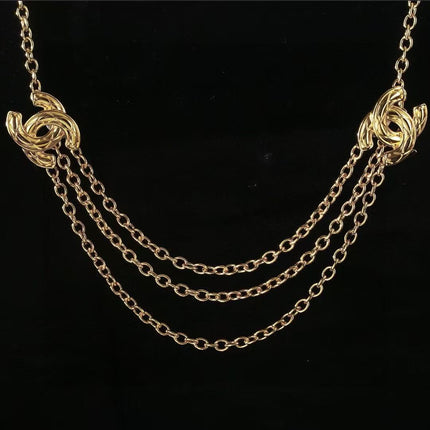 CHANEL 26S GOLD-TONE CHAIN STRAP WITH CC LOGO