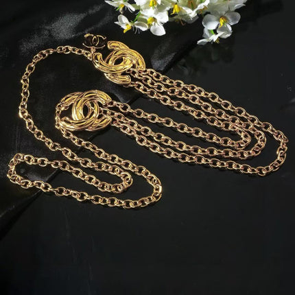 CHANEL 26S GOLD-TONE CHAIN STRAP WITH CC LOGO