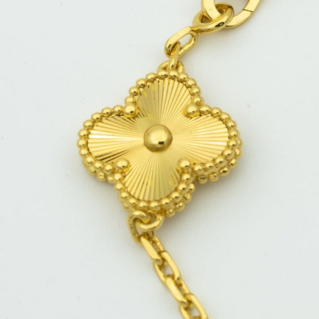 CLOVER GOLD BRACELET 5 MOTIF