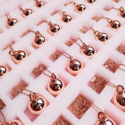 HARDWARE PENDENTIF BALL ROSE NECKLACE