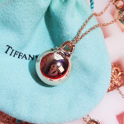 HARDWARE PENDENTIF BALL ROSE NECKLACE