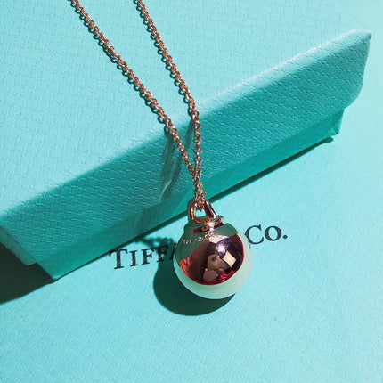 HARDWARE PENDENTIF BALL ROSE NECKLACE