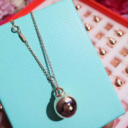 HARDWARE PENDENTIF BALL ROSE NECKLACE