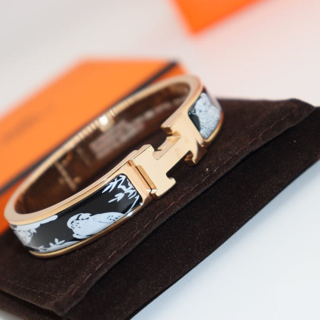 CLIC H WHITE LES LEOPARDS BRACELET