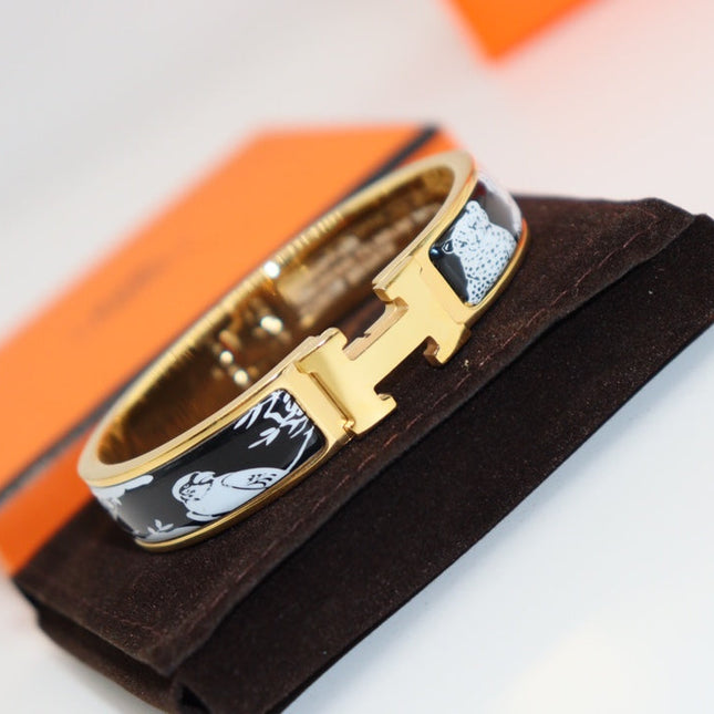 CLIC H WHITE LES LEOPARDS BRACELET