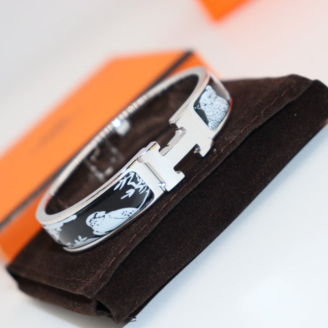 CLIC H WHITE LES LEOPARDS BRACELET