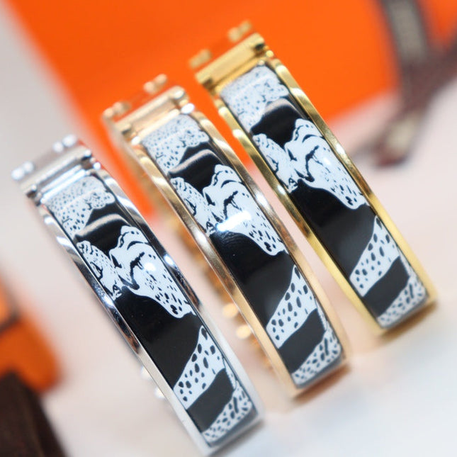 CLIC H WHITE LES LEOPARDS BRACELET