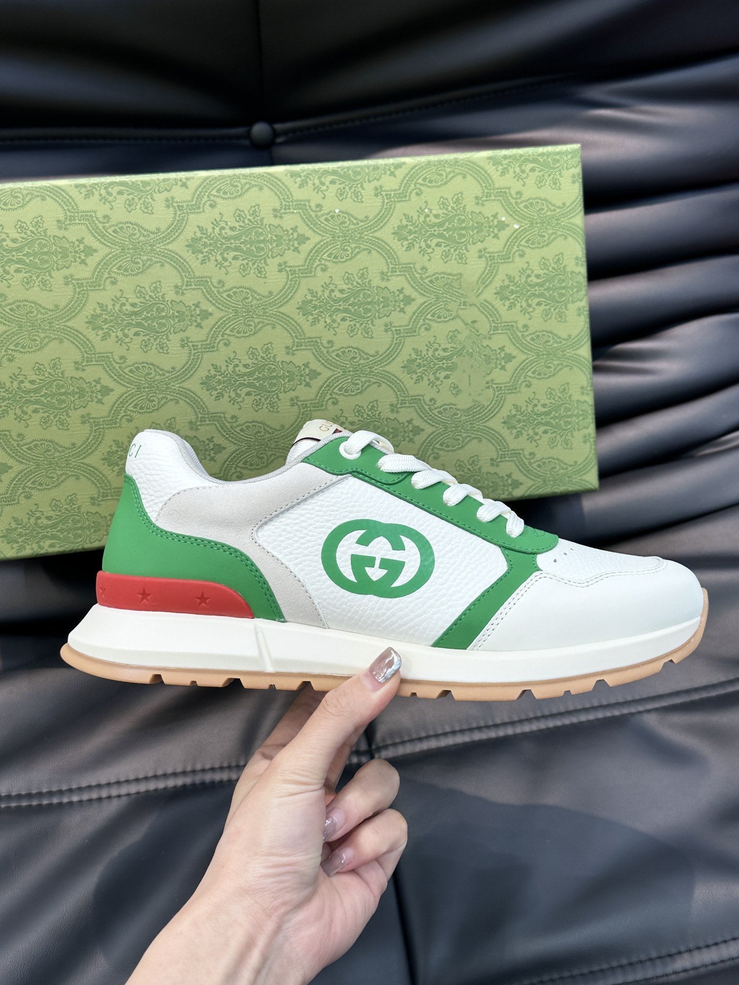 GG TRAINER GREEN WHITE