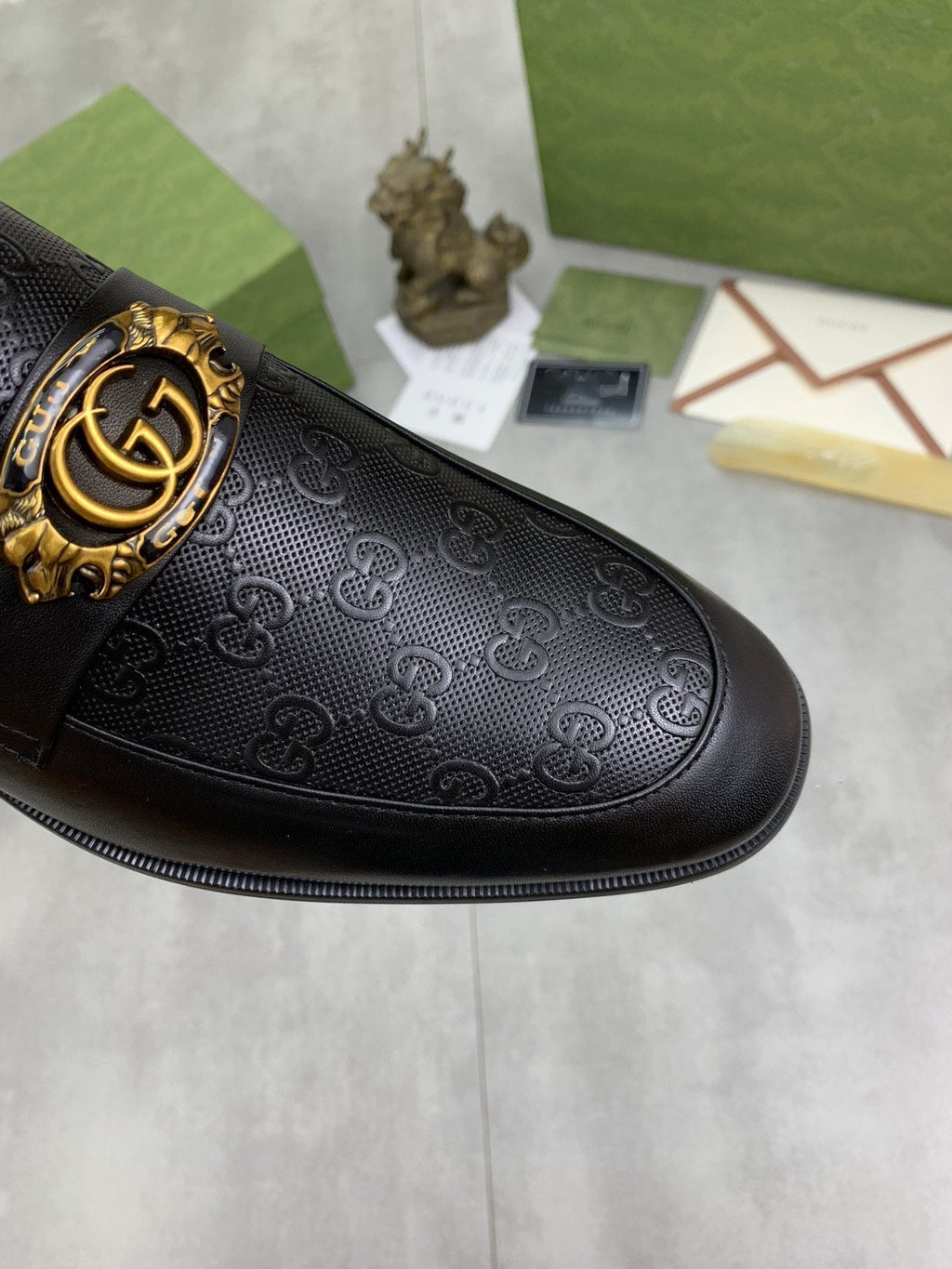 GG MEN'S LOAFER BLACK COWHIDE