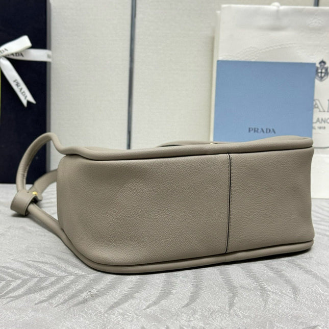 DARLING HANDBAG 25 IN LIGHT GREY LAMBSKIN