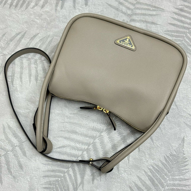 DARLING HANDBAG 25 IN LIGHT GREY LAMBSKIN