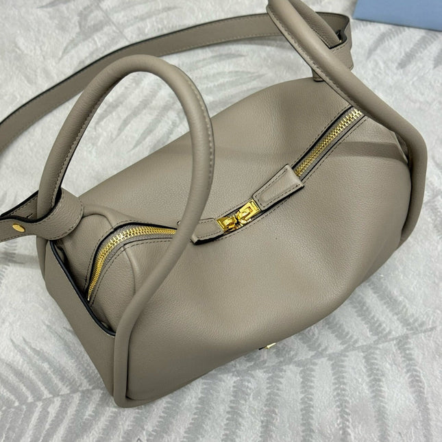DARLING HANDBAG 25 IN LIGHT GREY LAMBSKIN