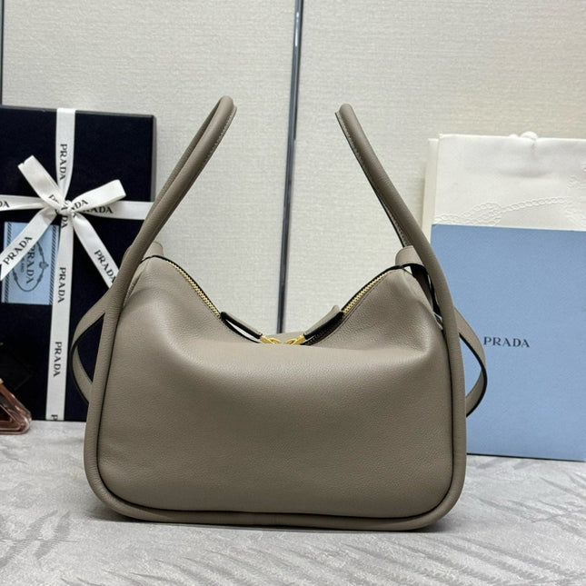 DARLING HANDBAG 25 IN LIGHT GREY LAMBSKIN