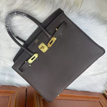 HM BIRKIN 35CM IN CHOCOLATE BROWN TOGO LEATHER GOLD HARDWARE