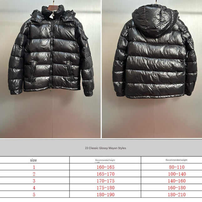 MONCLER BLACK PUFFER JACKET STYLE 2423