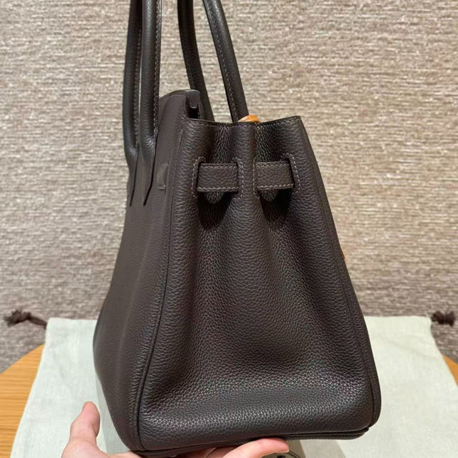 HM BIRKIN 25CM IN CHOCOLATE BROWN TOGO LEATHER GOLD HARDWARE