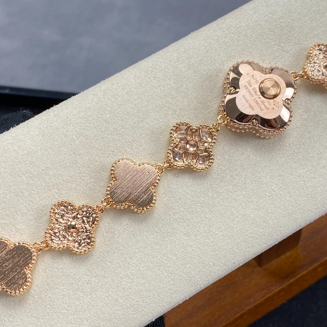 VAN CLEEF & ARPELS SWEET ALHAMBRA ROSE GOLD WATCH