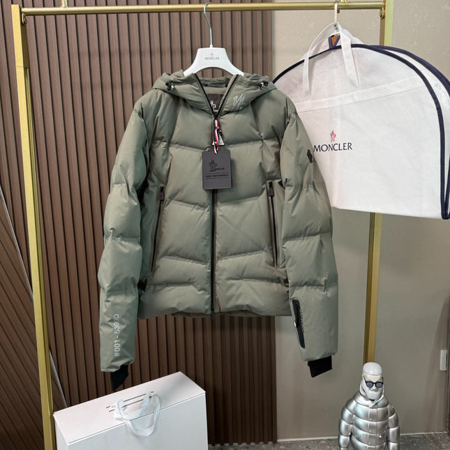 MONCLER GRENOBLE ANGREN HOODED DOWN IN GREEN