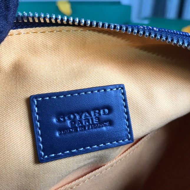 GOYA COSMETIC BAG 25 IN NAVY BLUE CANVAS