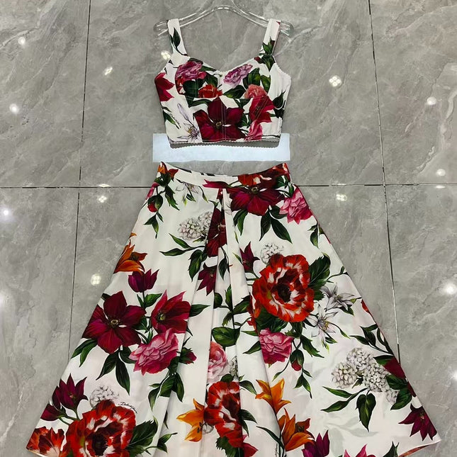 DOLCE & GABBANA SET IN FLORAL PRINTED