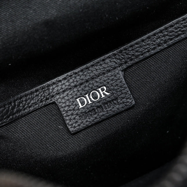 DIOR RIDER SLING BAG 26 IN BLACK DIOR OBLIQUE JACQUARD MIX CALFSKIN