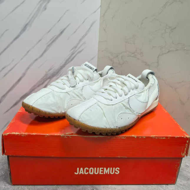JACQUEMUS 26S SNEAKERS IN WHITE FABRIC